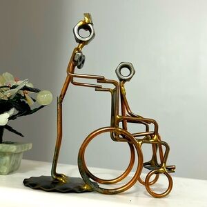 🖤Nurse with Wheelchair handmade decor